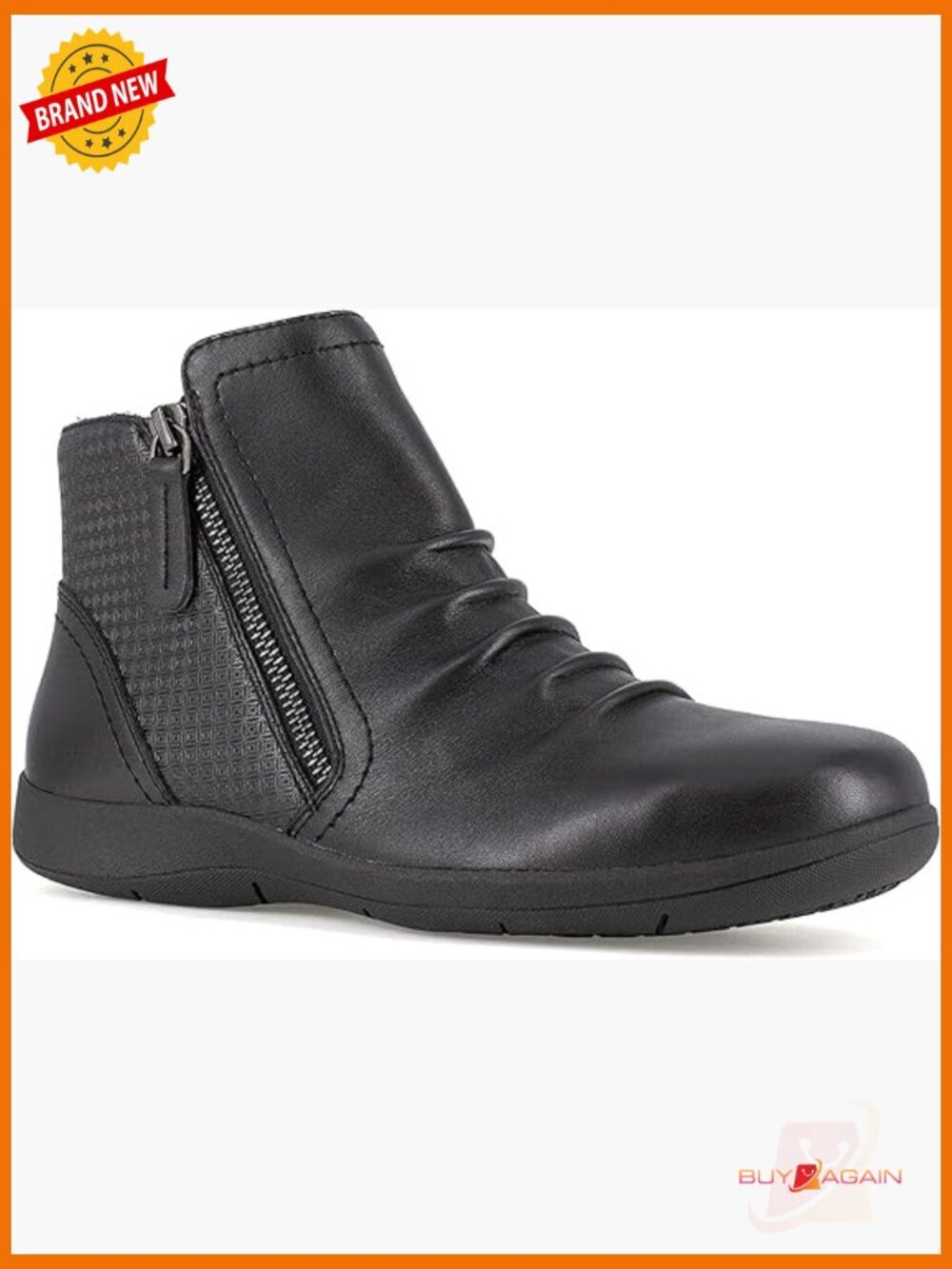 Work safety toe ankle boot with side zipper slip resistant